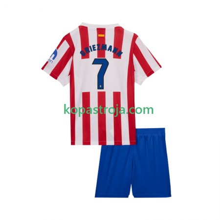 Billiga Fotbollströjor Atlético Madrid Antoine Griezmann 7 Barn Hemma tröja 2025/26 Kortärmad